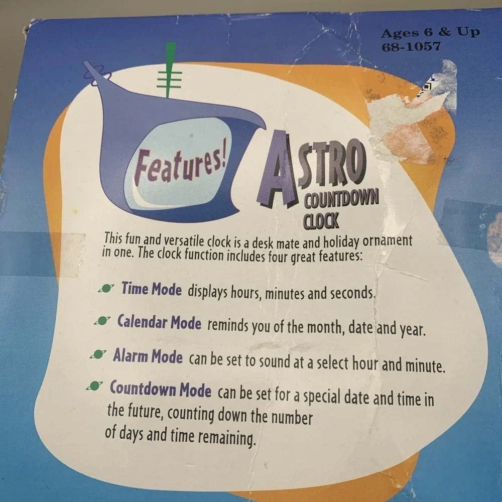 The Jetson's Astro Radioshack Countdown Clock‎ Ornament Vintage 1999